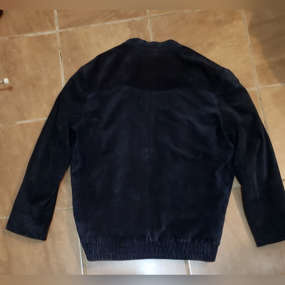 Zilli navy suede bomber jacket - Picture 2 of 6